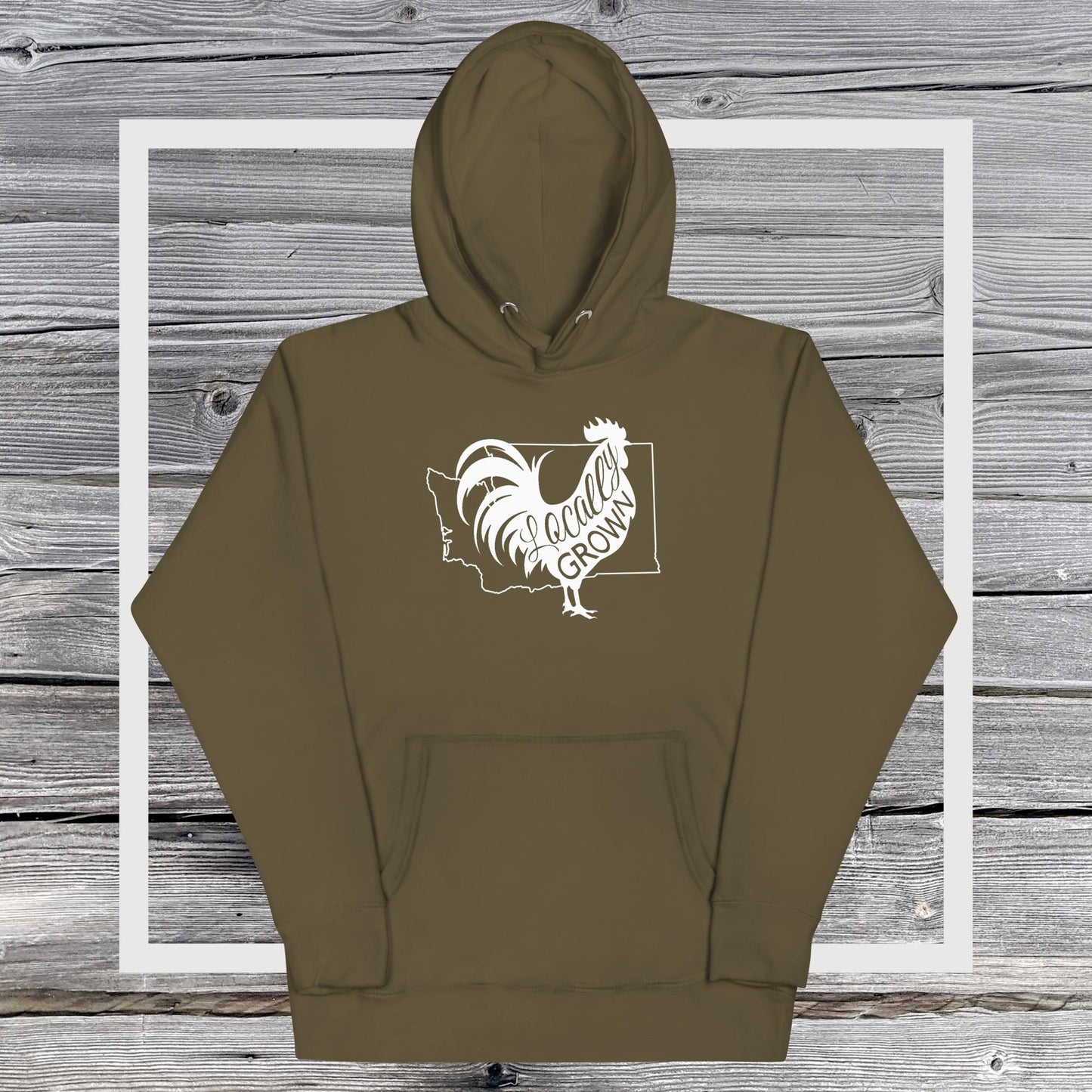 Unisex Locally Grown Washington Cock Hoodie