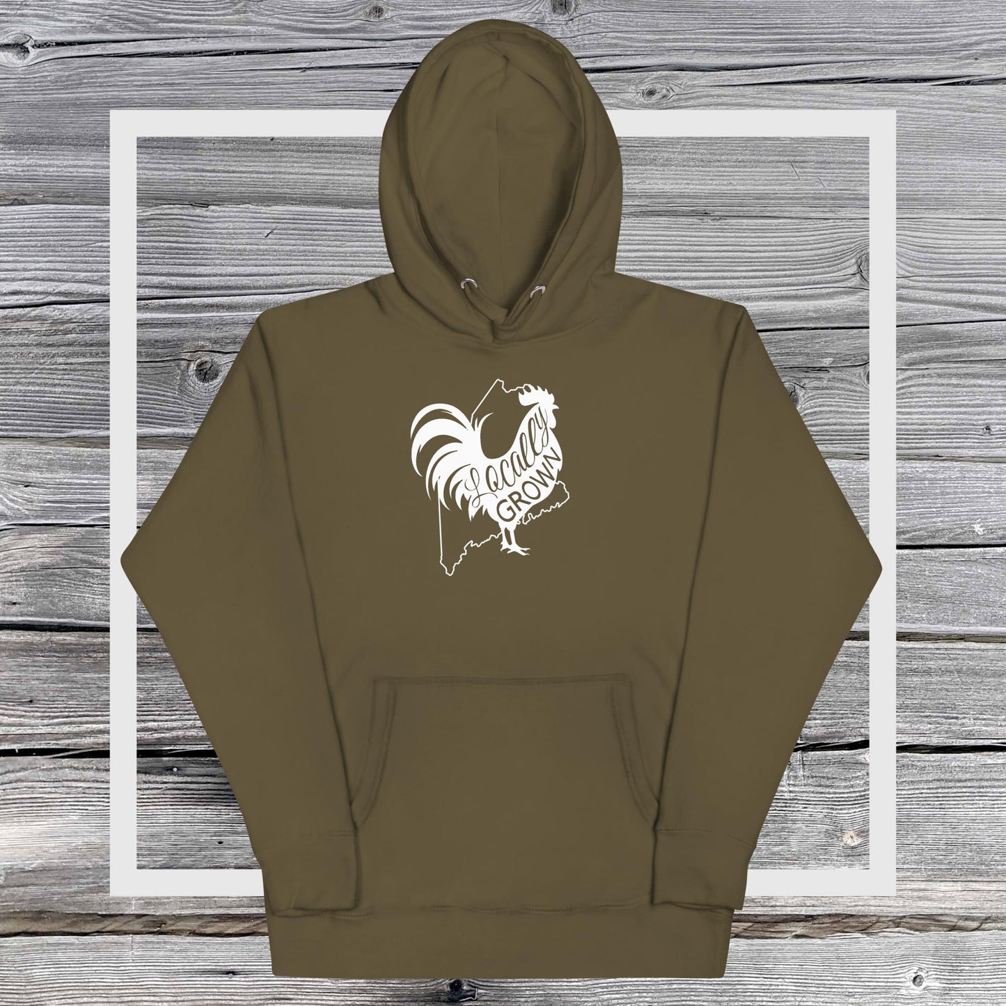 Unisex Locally Grown Maine Cock Hoodie