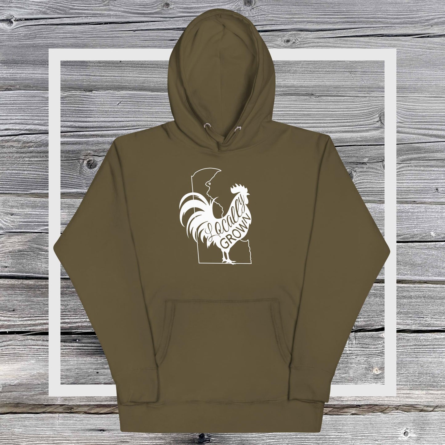 Unisex Locally Grown Delaware Cock Hoodie