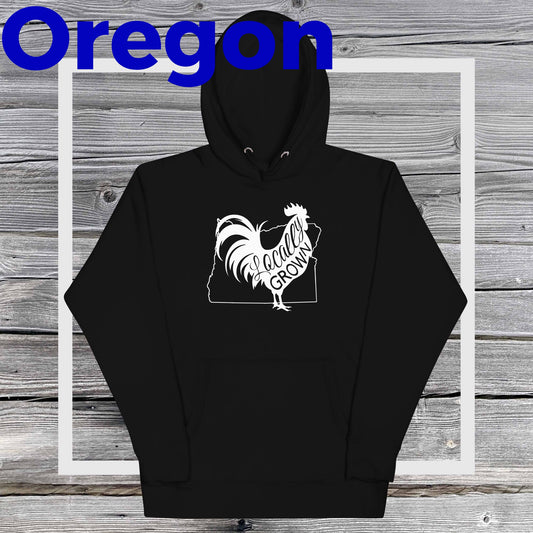 Unisex Locally Grown Oregon Cock Hoodie