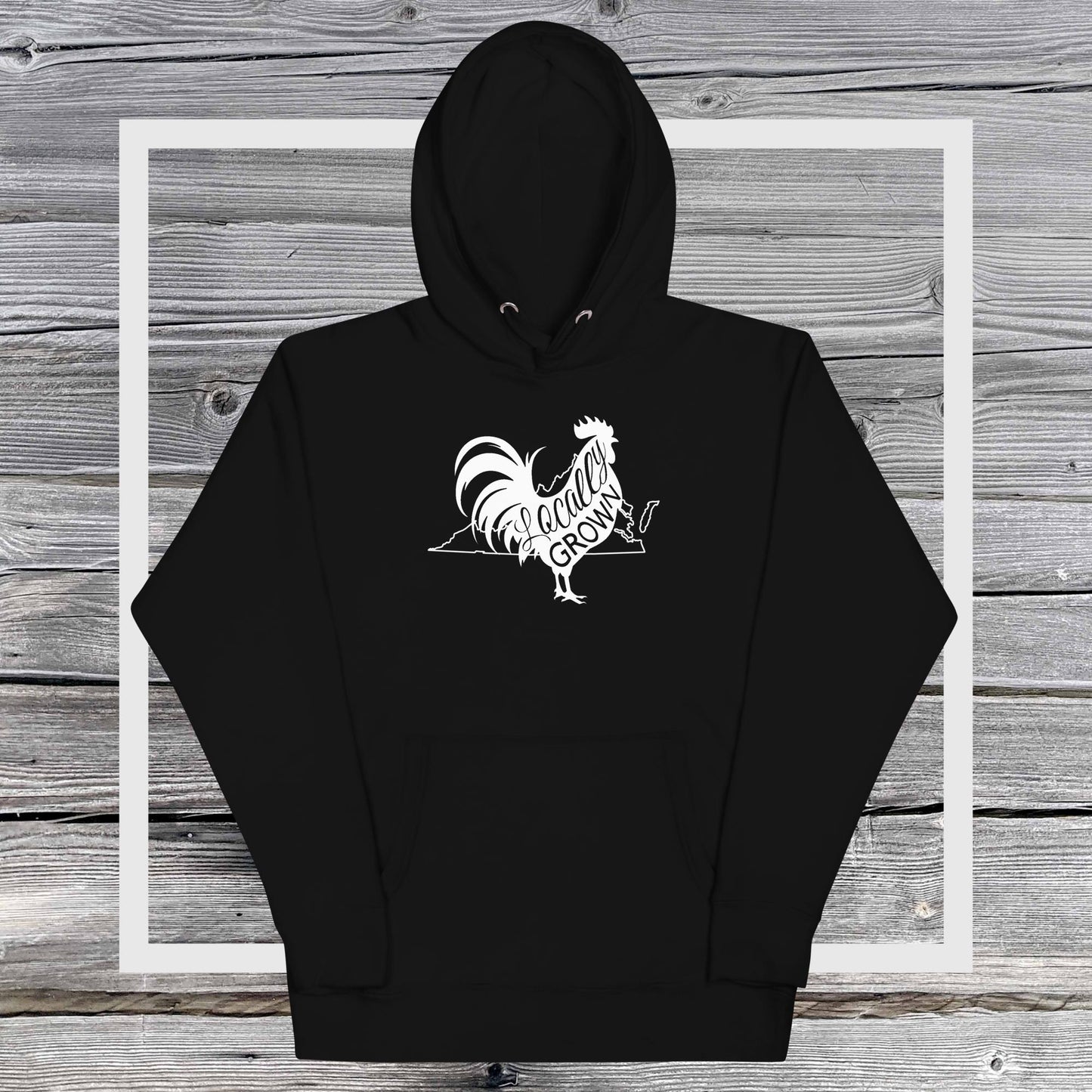 Unisex Locally Grown Virginia Cock Hoodie