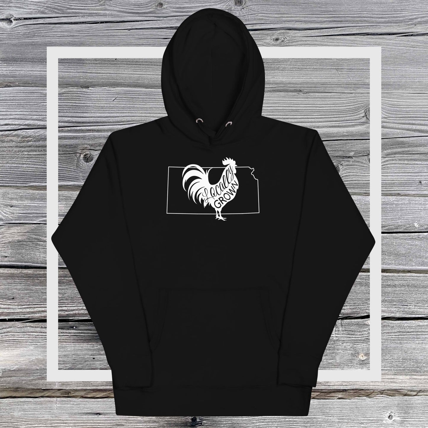 Unisex Locally Grown Kansas Cock Hoodie