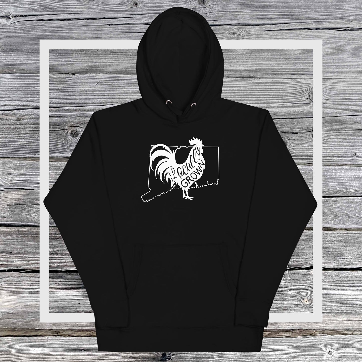 Unisex Locally Grown Connecticut Cock Hoodie
