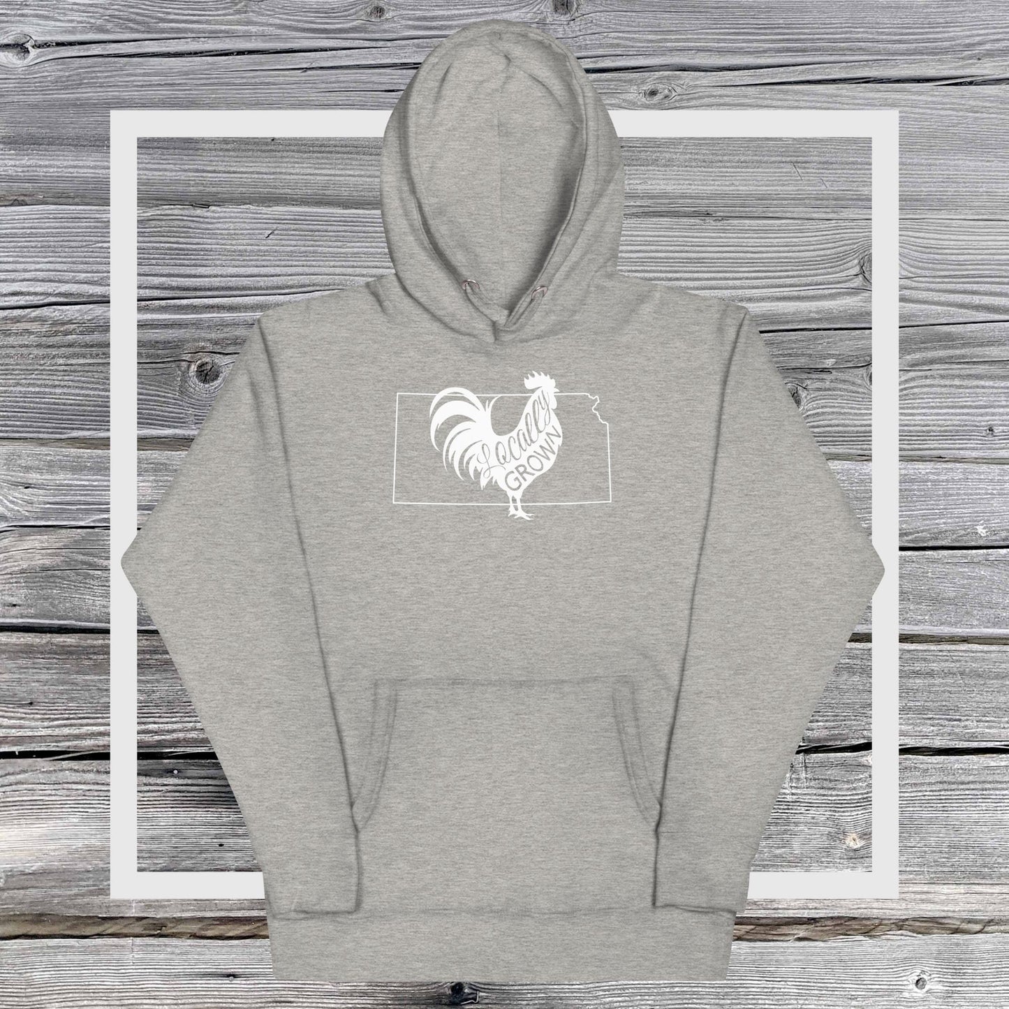 Unisex Locally Grown Kansas Cock Hoodie