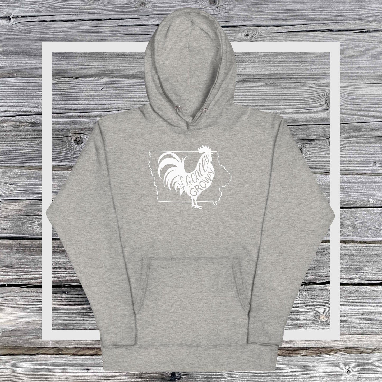 Unisex Locally Grown Iowa Cock Hoodie