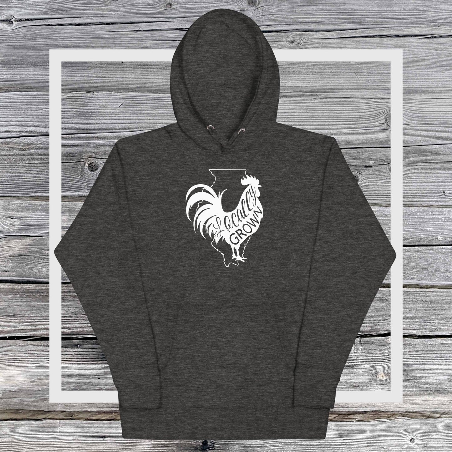 Unisex Locally Grown Illinois Cock Hoodie