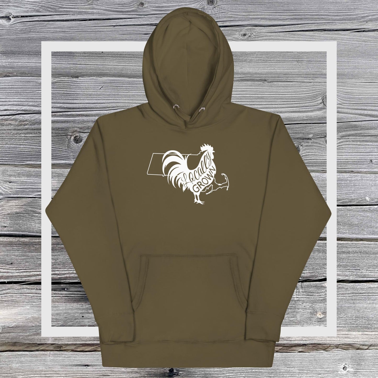 Unisex Locally Grown Massachusetts Cock Hoodie