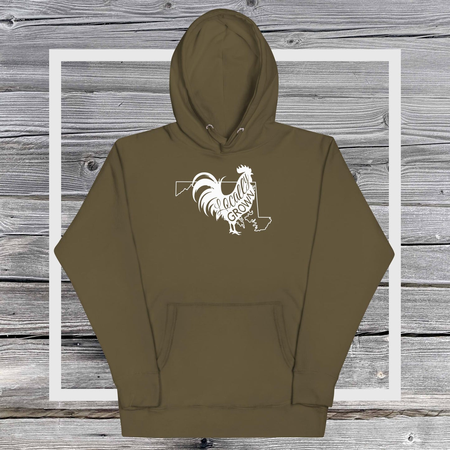 Unisex Locally Grown Maryland Cock Hoodie