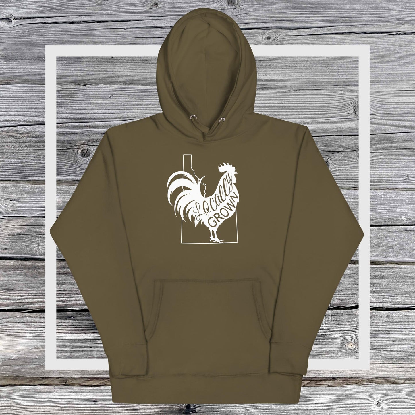 Unisex Locally Grown Idaho Cock Hoodie