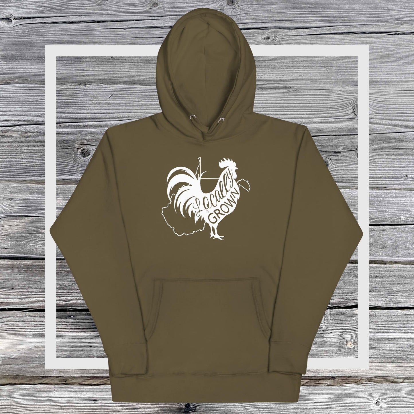 Unisex Locally Grown West Virginia Cock Hoodie