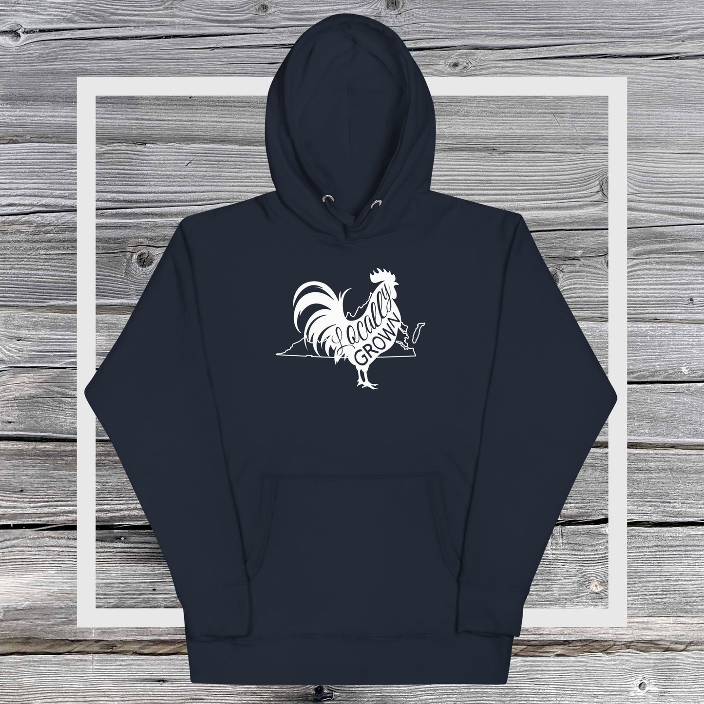 Unisex Locally Grown Virginia Cock Hoodie