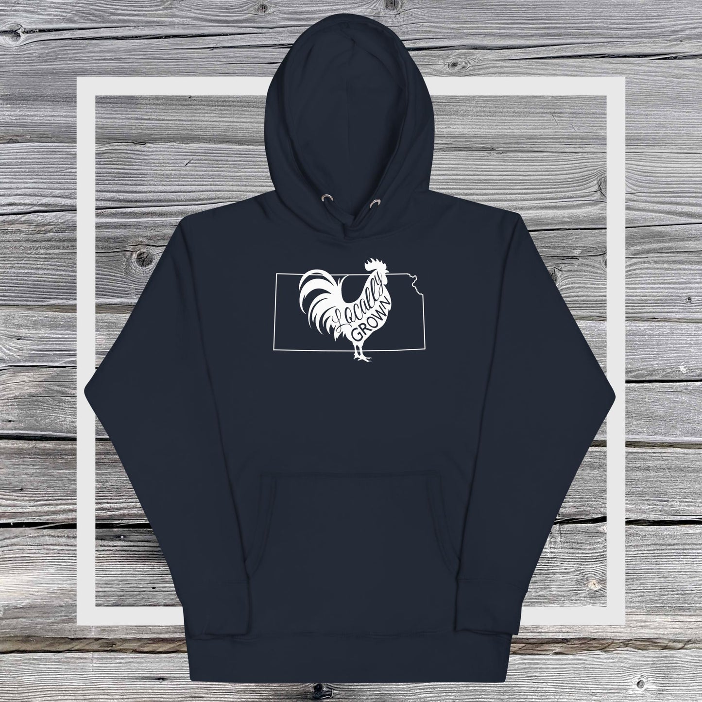Unisex Locally Grown Kansas Cock Hoodie