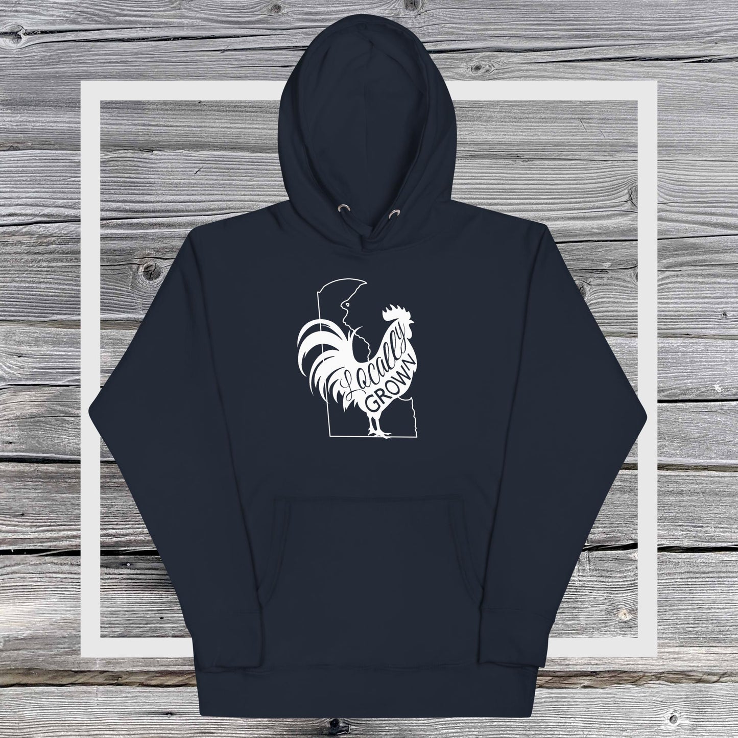 Unisex Locally Grown Delaware Cock Hoodie
