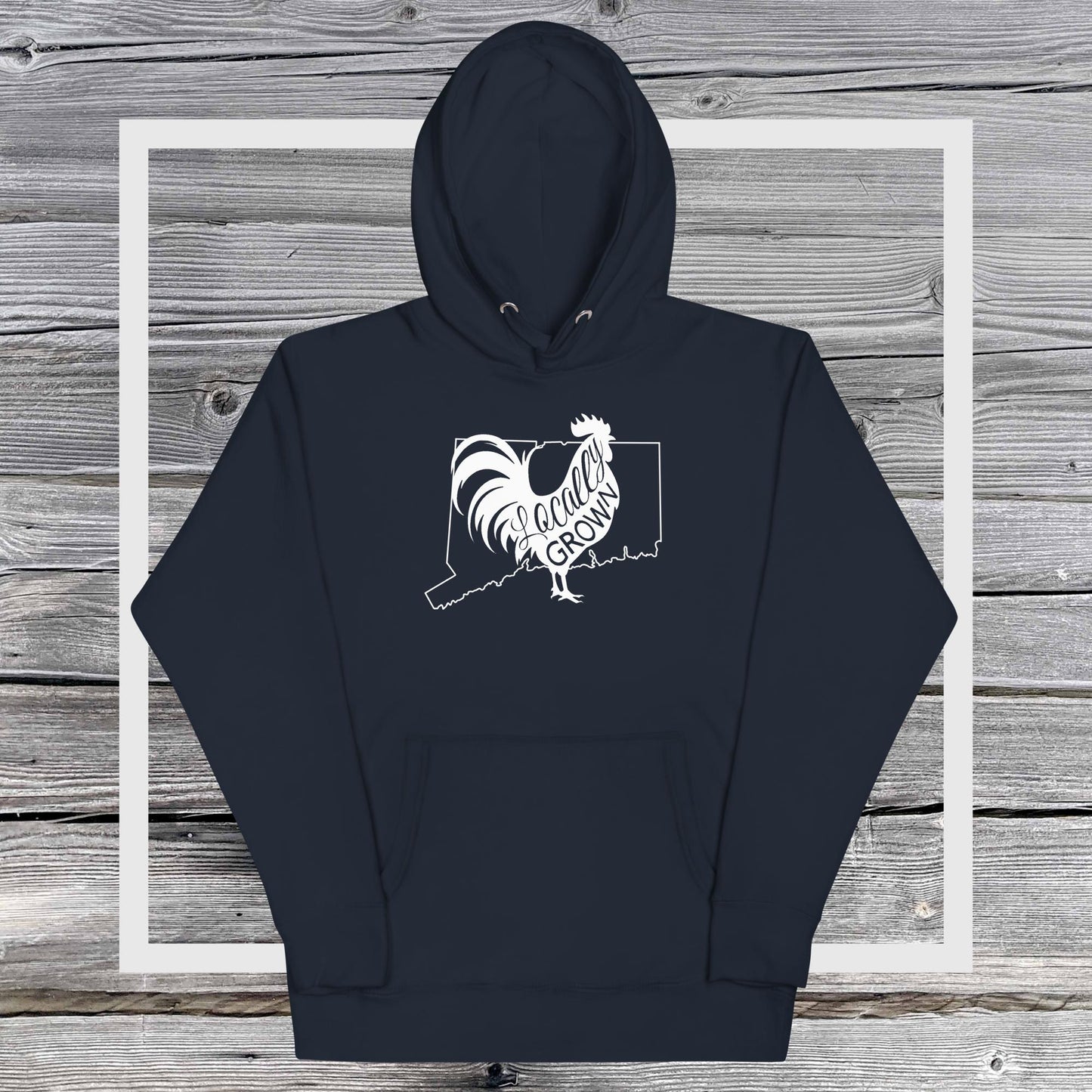 Unisex Locally Grown Connecticut Cock Hoodie