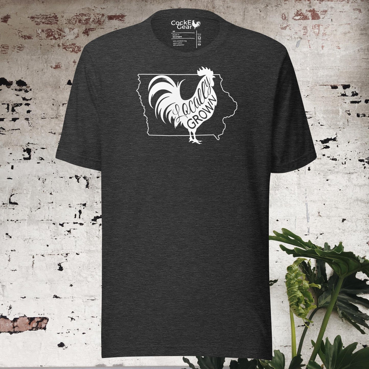 Unisex Locally Grown Iowa Cock Tee