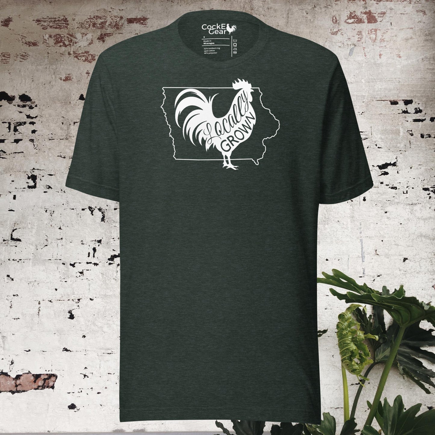 Unisex Locally Grown Iowa Cock Tee